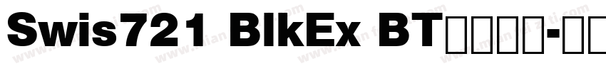 Swis721 BlkEx BT字体下载字体转换